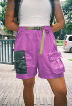 Load image into Gallery viewer, Made Friday Utility Shorts in Eggplant