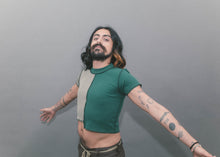 Load image into Gallery viewer, Audrey Mismatch Crop Tee