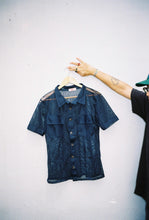 Load image into Gallery viewer, Made Friday Mesh Collar Shirt in Steel Blue
